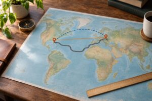 how to calculate distance between points in gis