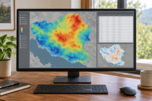 how to interpolate point data into a surface