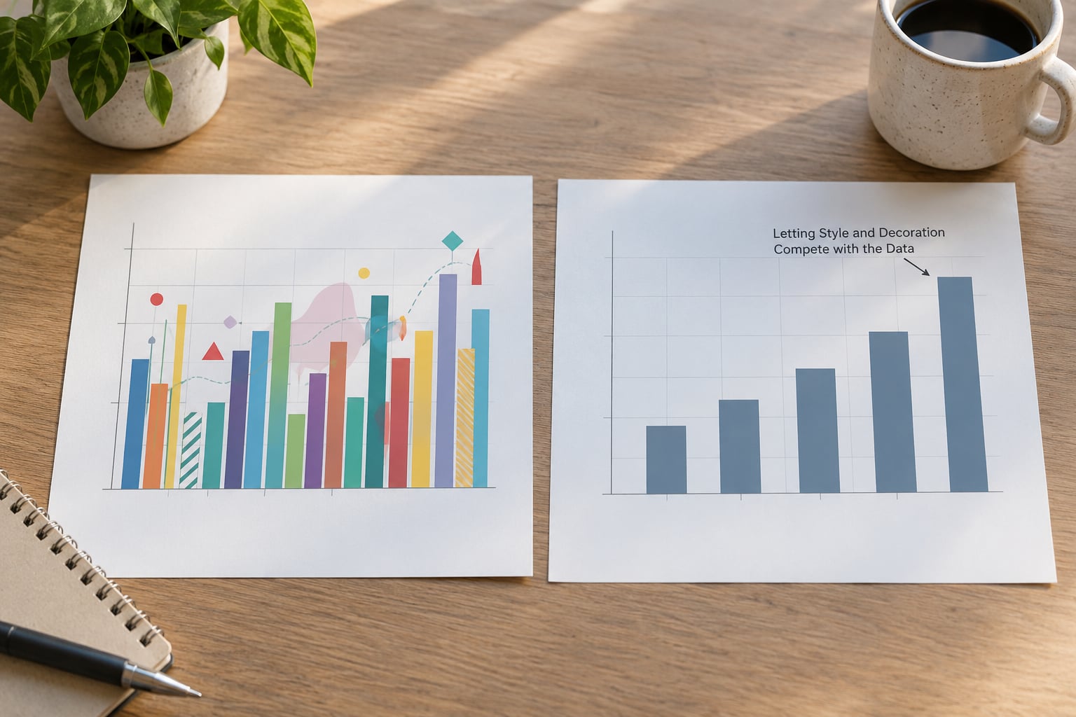 Letting Style and Decoration Compete with the Data