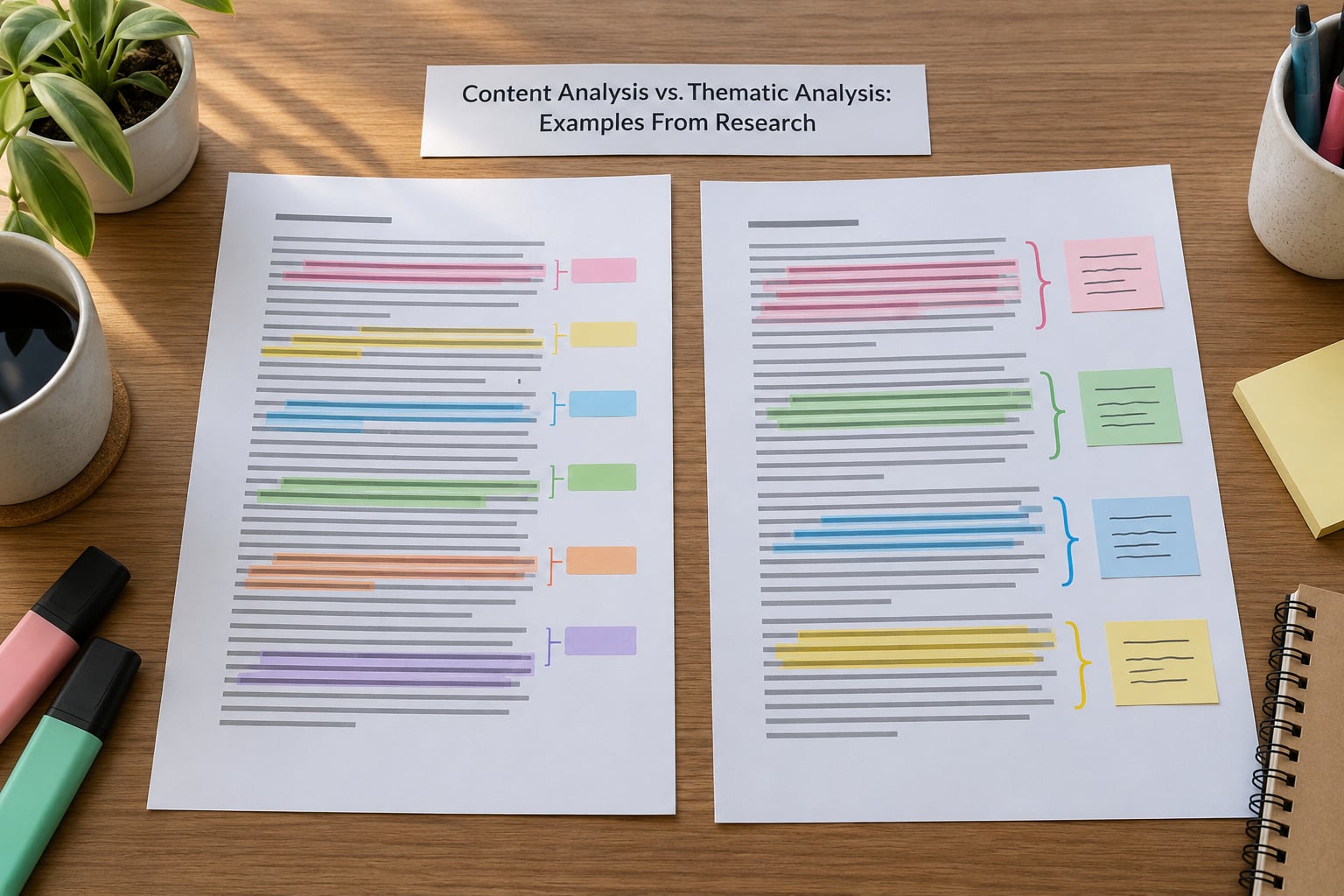 Content Analysis vs. Thematic Analysis: Examples From Research