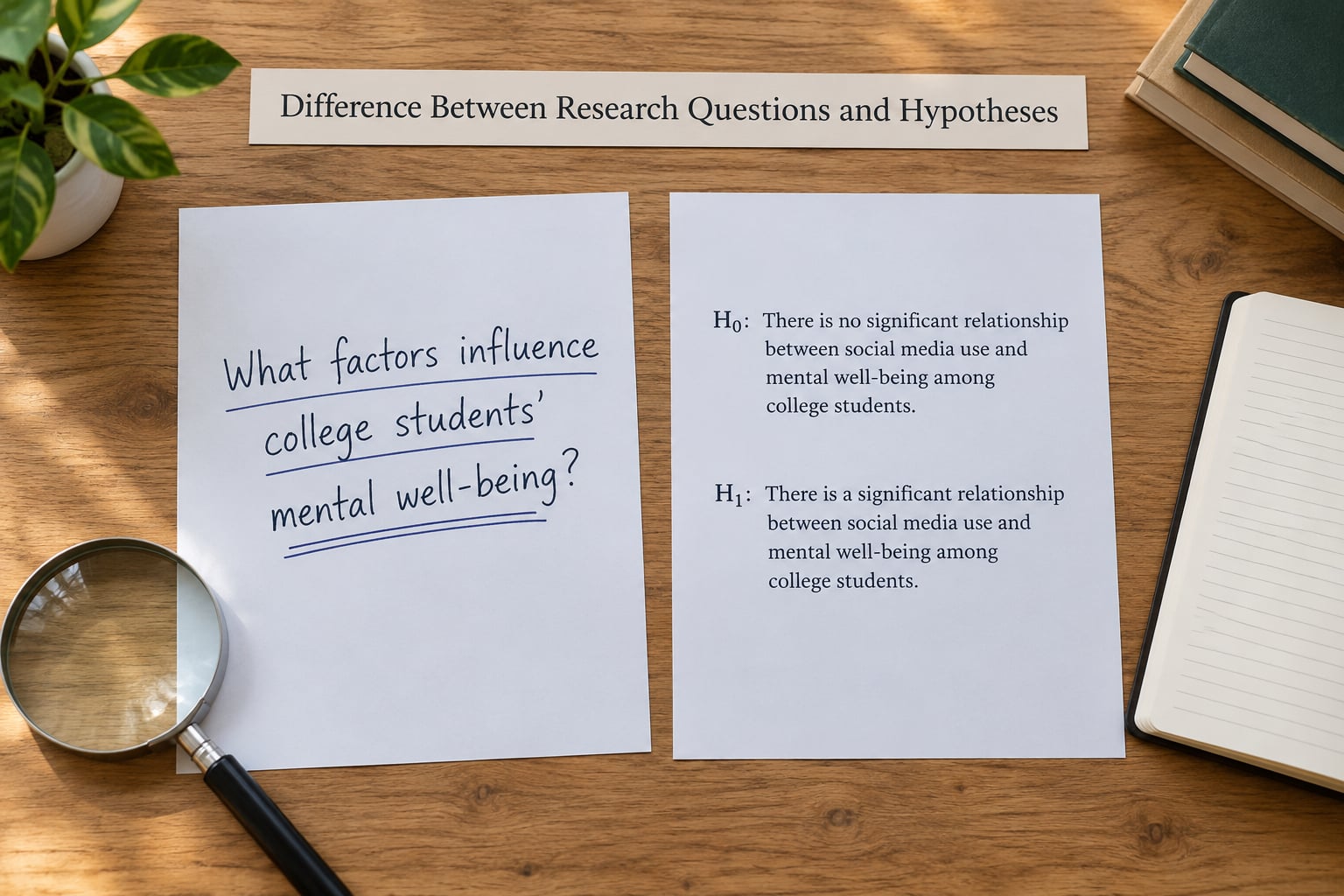 Difference Between Research Questions and Hypotheses