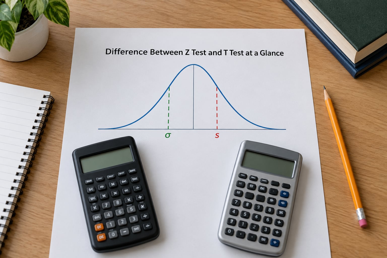 Difference Between Z Test and T Test at a Glance