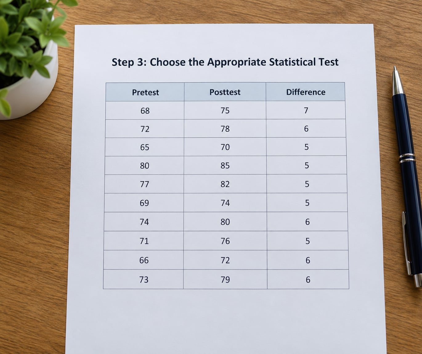 Step 3: Choose the Appropriate Statistical Test