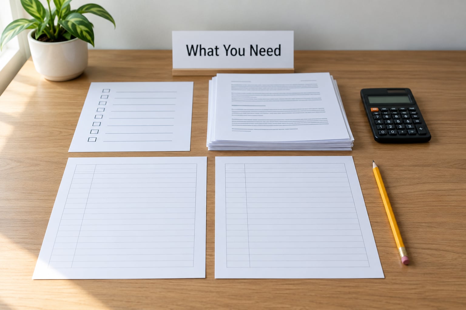 What You Need