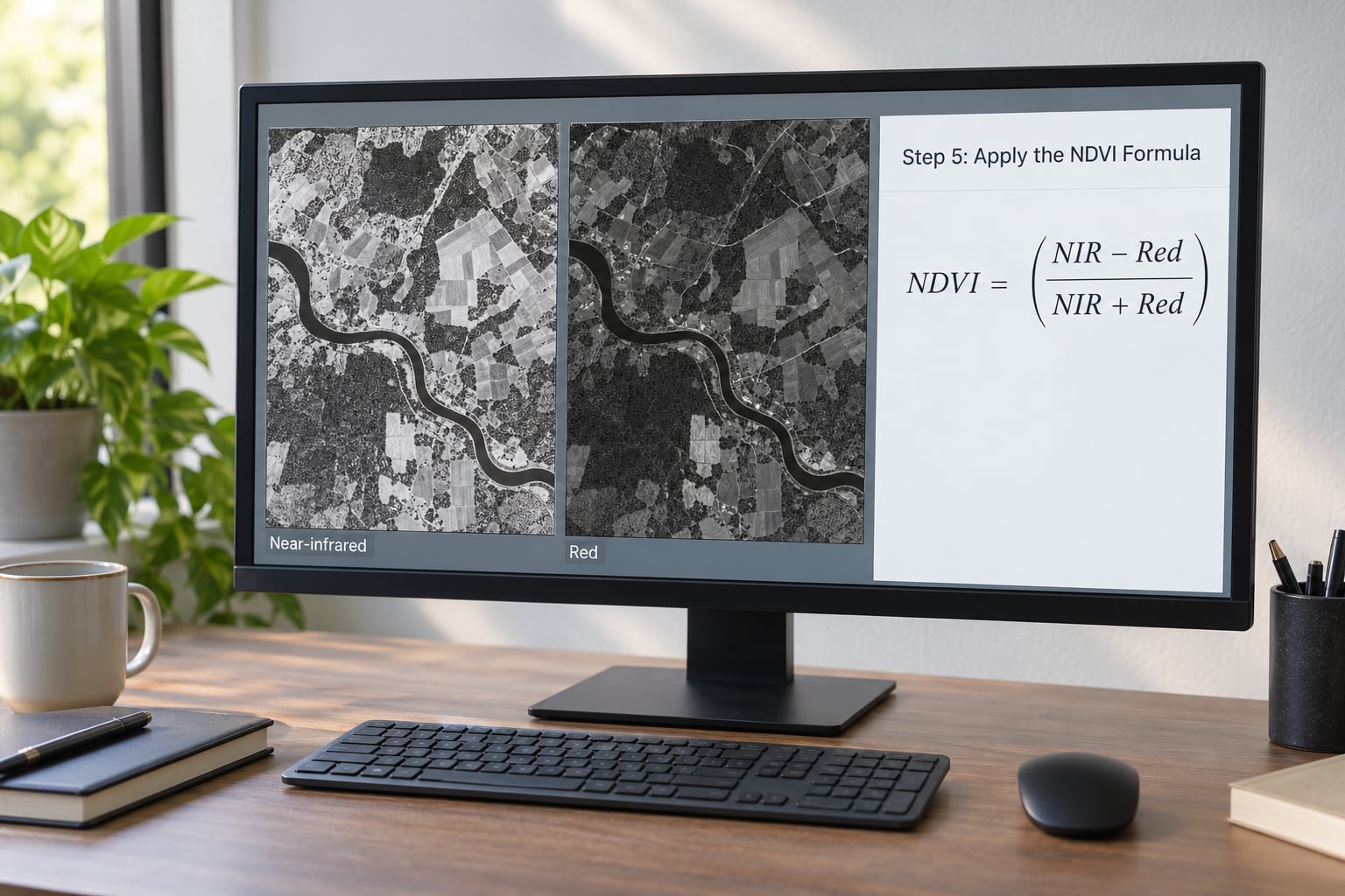 Step 5: Apply the NDVI Formula