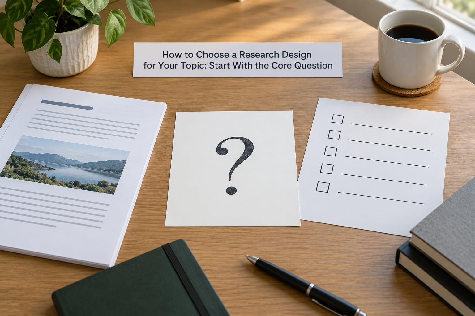 How to Choose a Research Design for Your Topic: Start With the Core Question