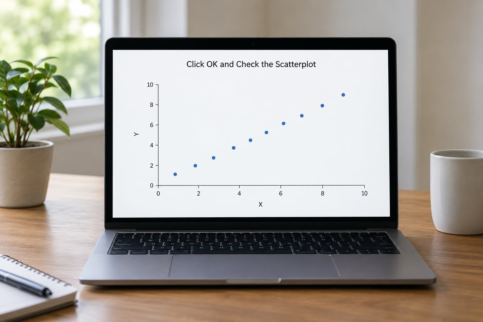 Click OK and Check the Scatterplot