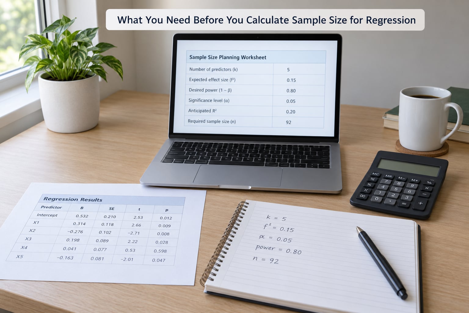 What You Need Before You Calculate Sample Size for Regression
