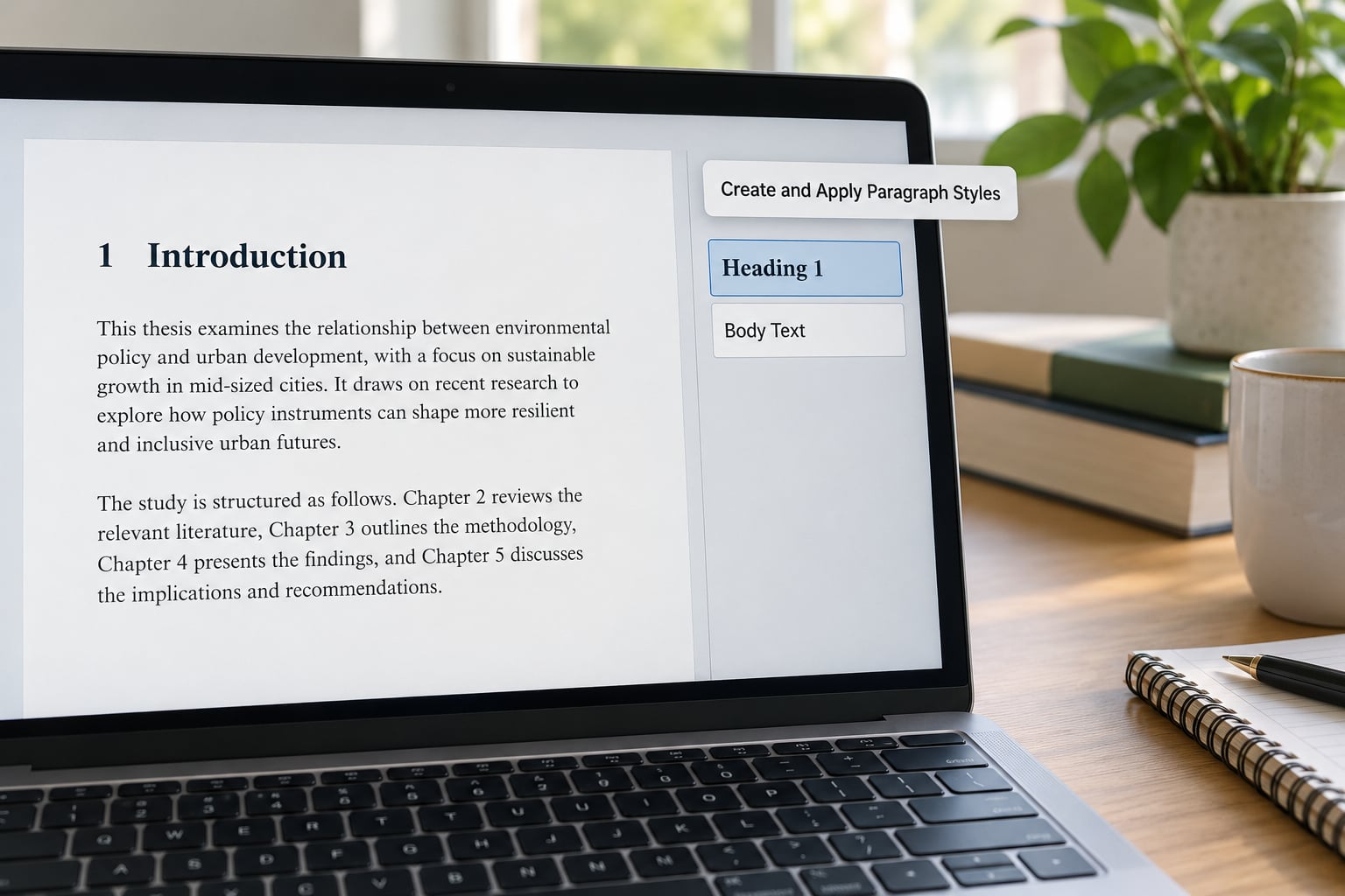 Create and Apply Paragraph Styles