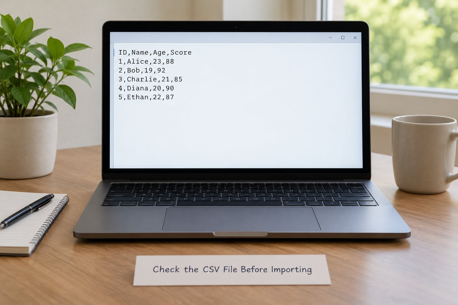 Check the CSV File Before Importing