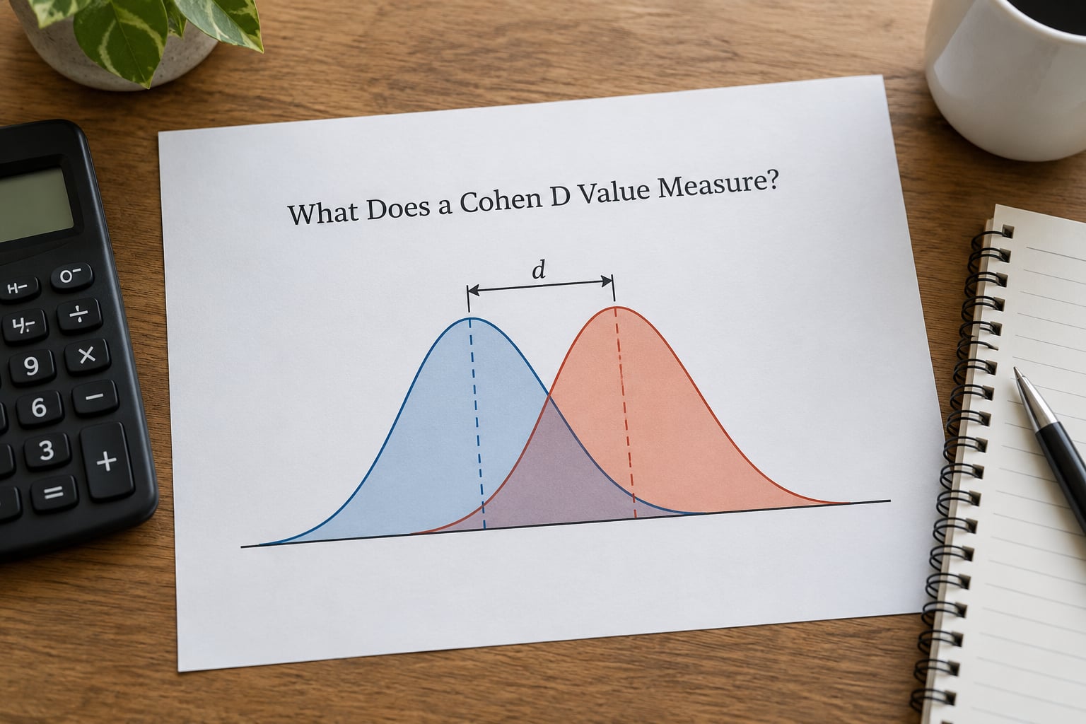 What Does a Cohen D Value Measure?