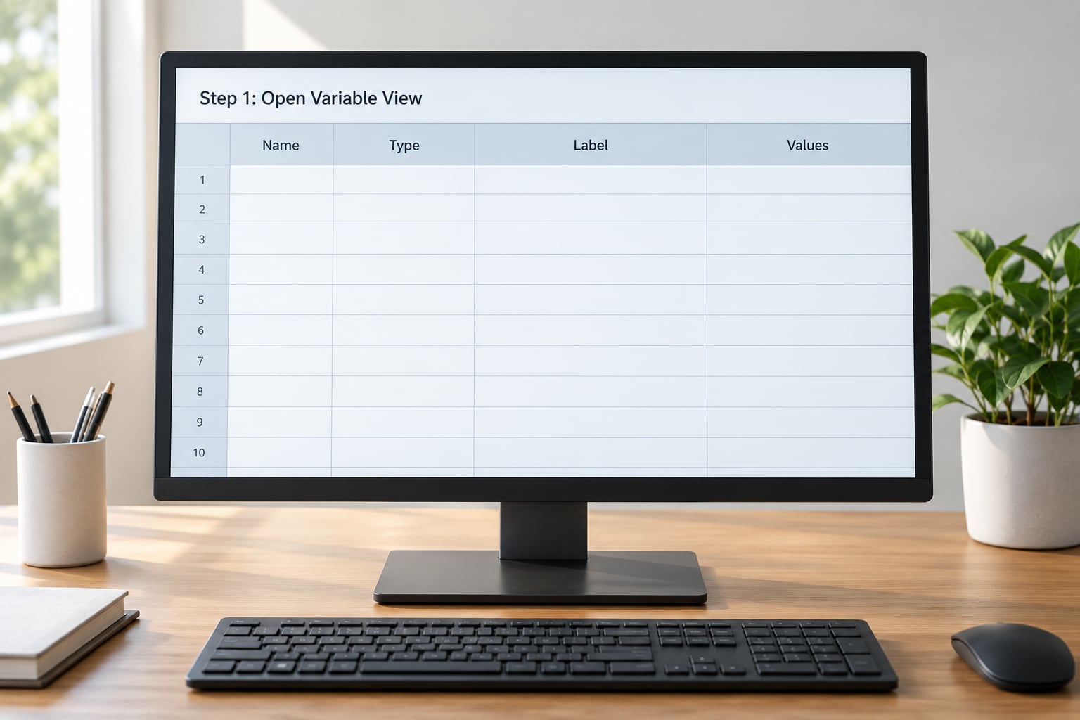 Step 1: Open Variable View