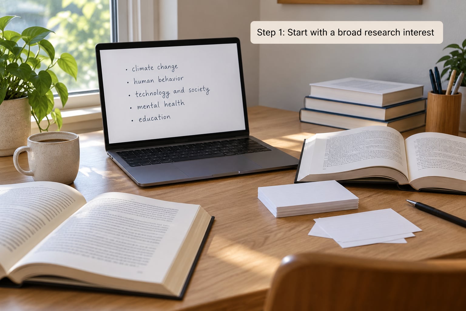 Step 1: Start with a broad research interest