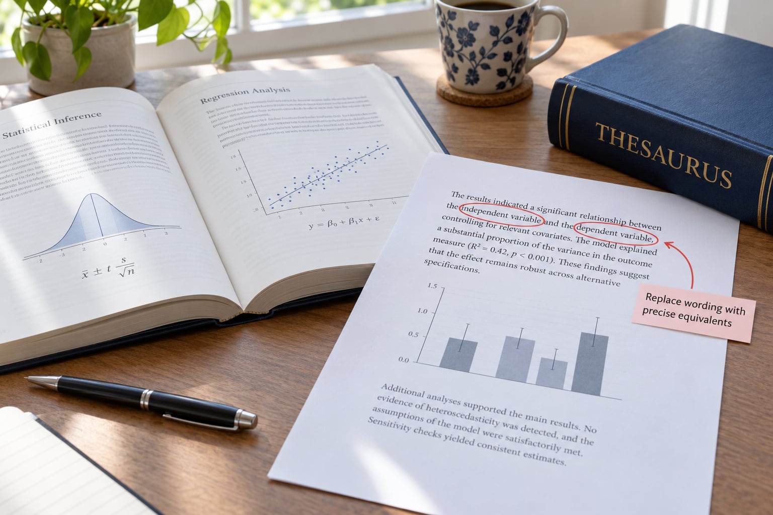 Replace wording with precise equivalents