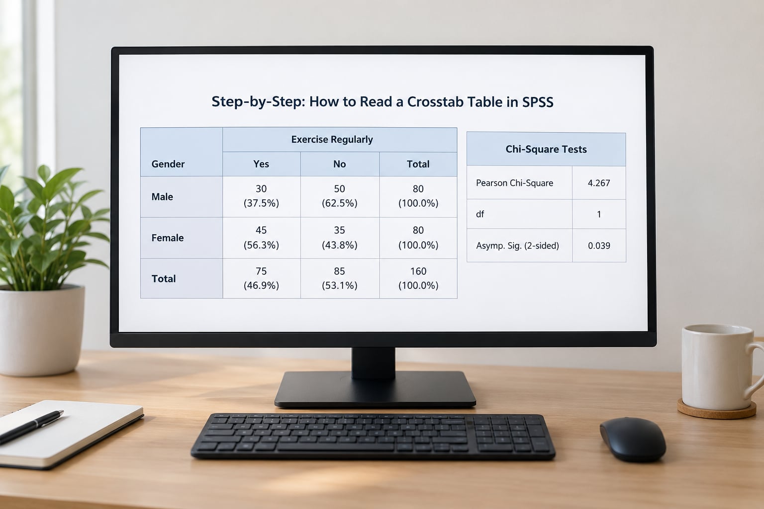 Step-by-Step: How to Read a Crosstab Table in SPSS