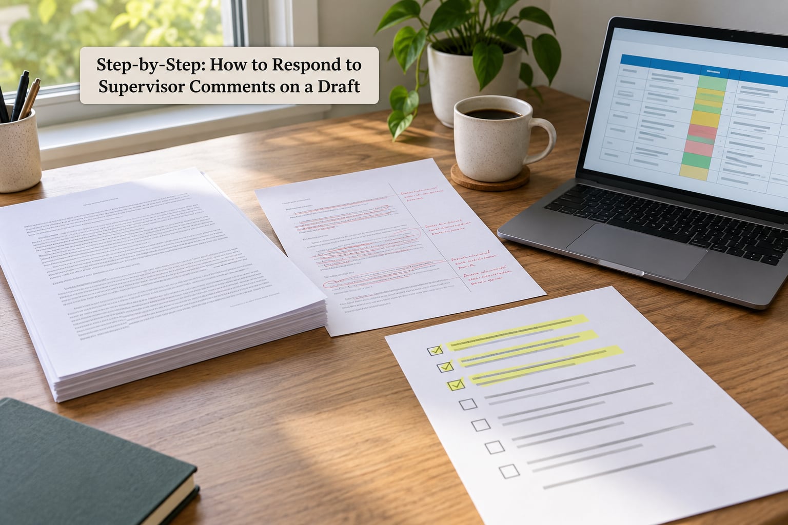 Step-by-Step: How to Respond to Supervisor Comments on a Draft