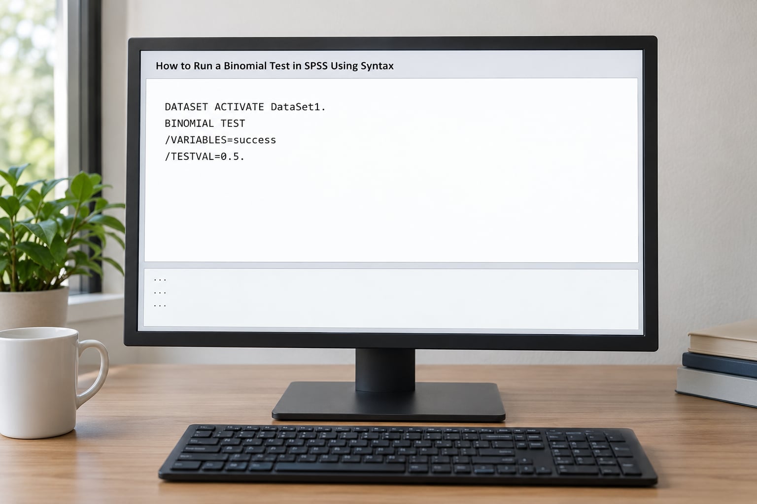 How to Run a Binomial Test in SPSS Using Syntax