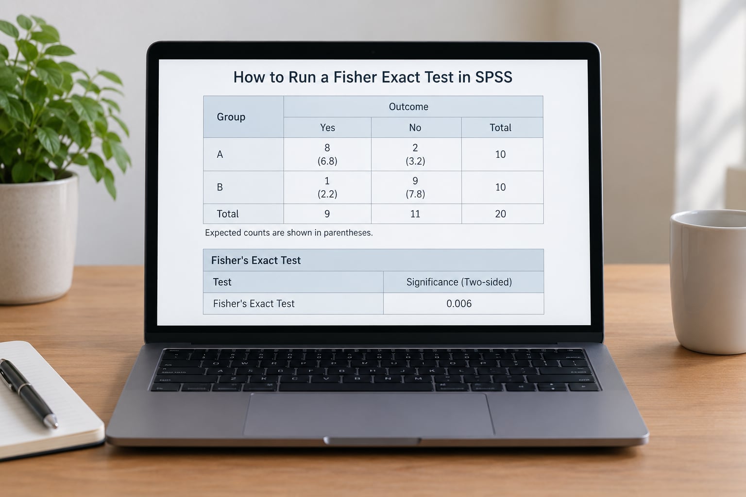 How to Run a Fisher Exact Test in SPSS