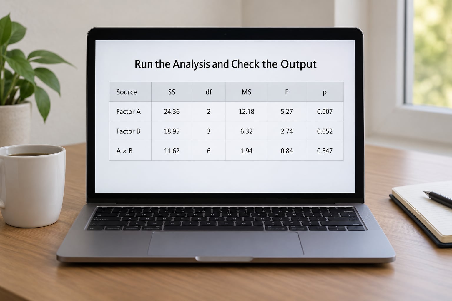 Run the Analysis and Check the Output