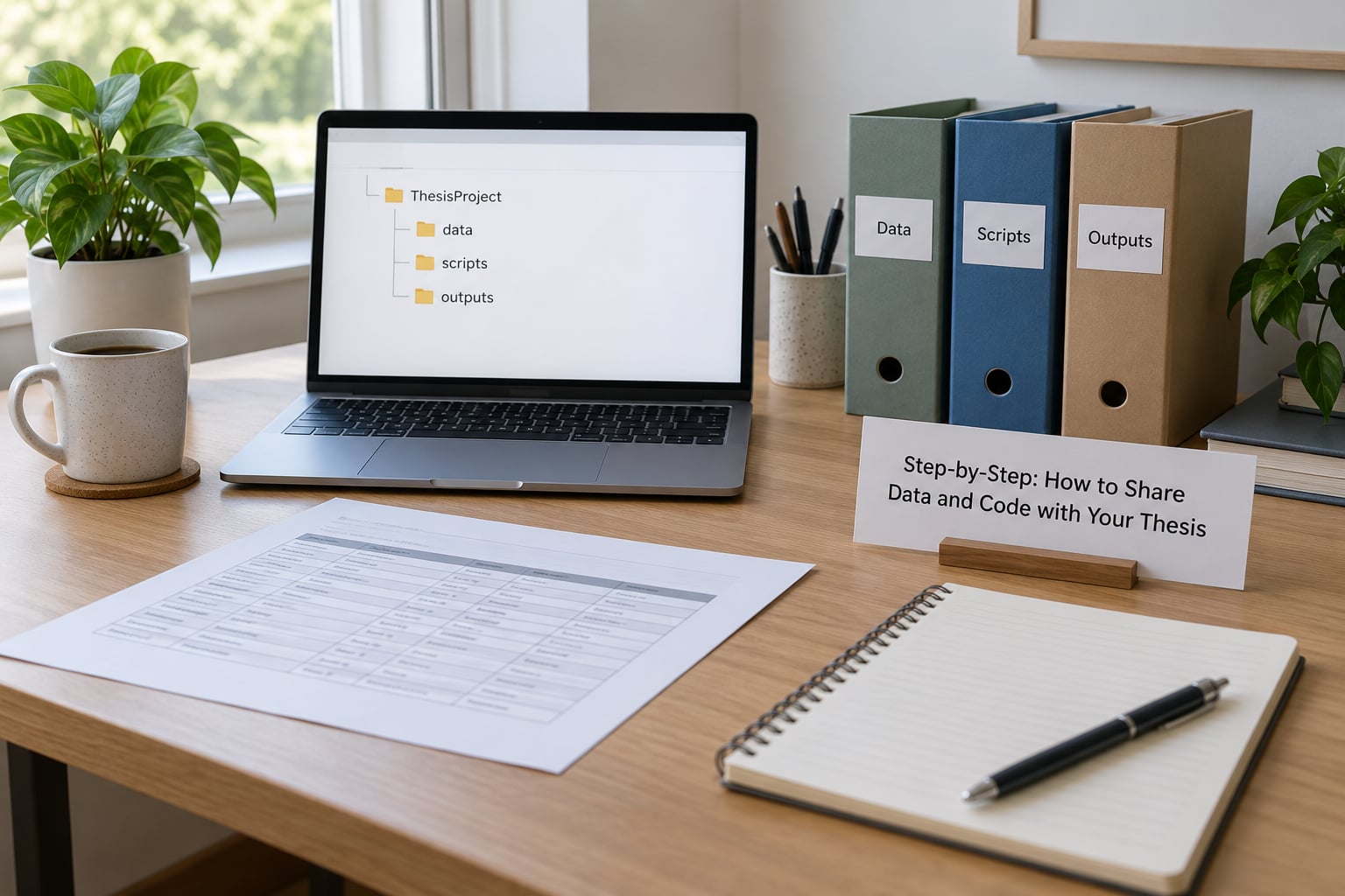 Step-by-Step: How to Share Data and Code with Your Thesis