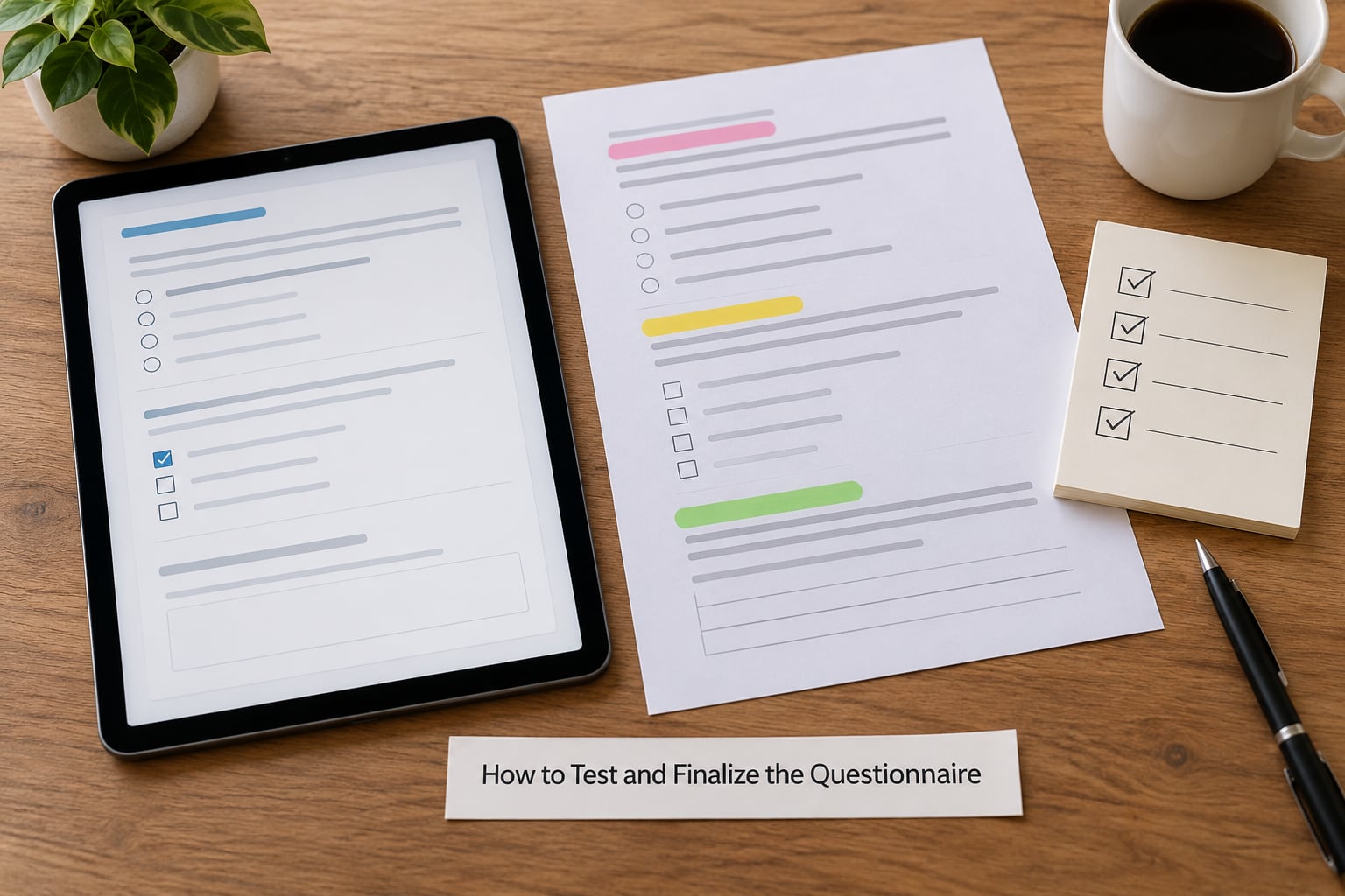 How to Test and Finalize the Questionnaire