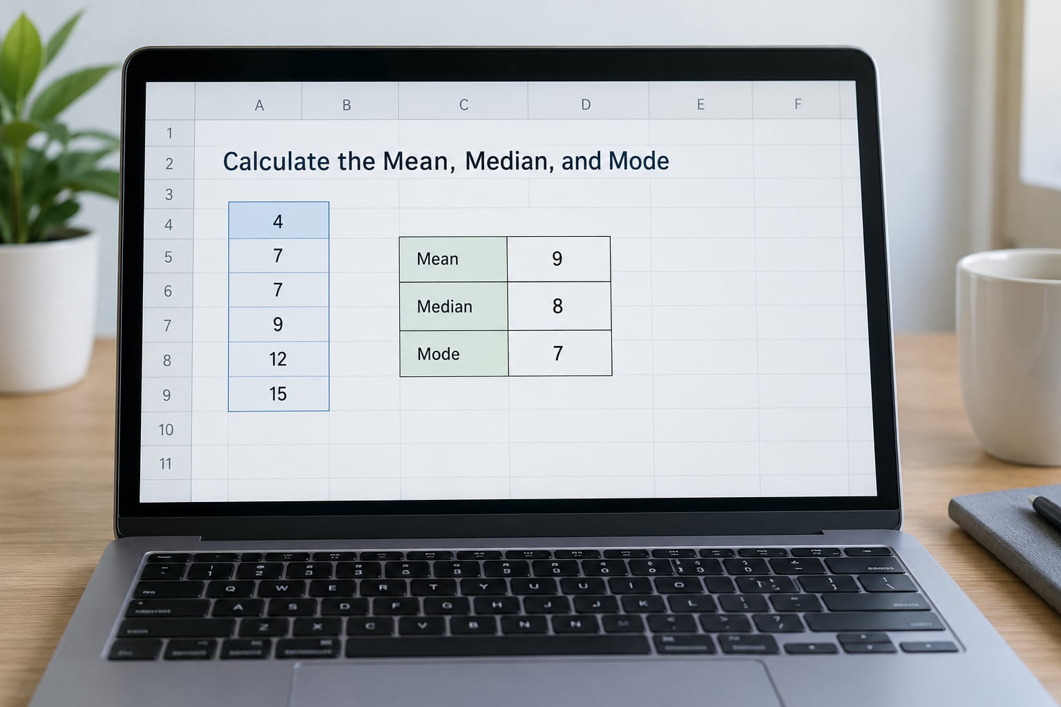 Calculate the Mean, Median, and Mode