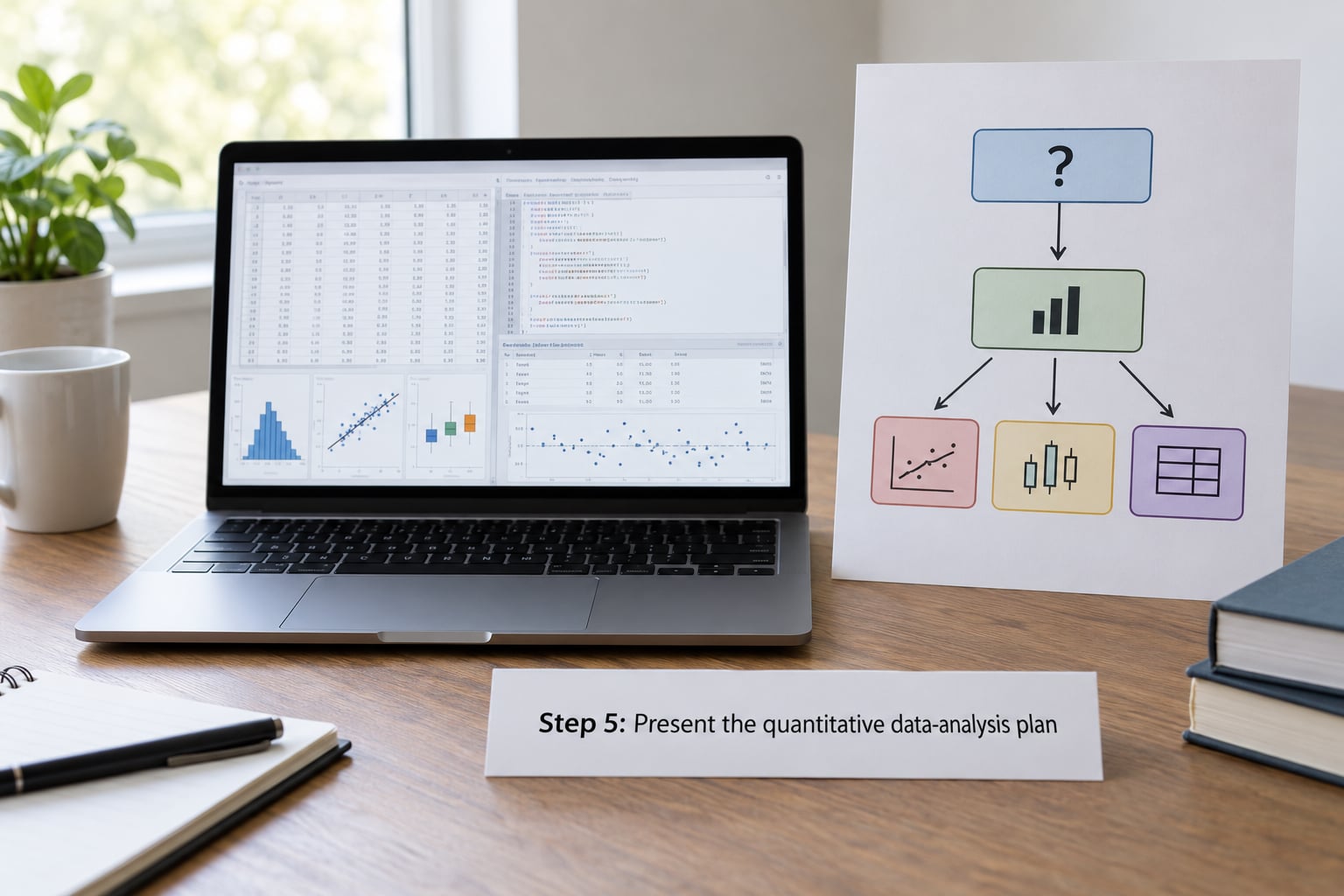 Step 5: Present the quantitative data-analysis plan
