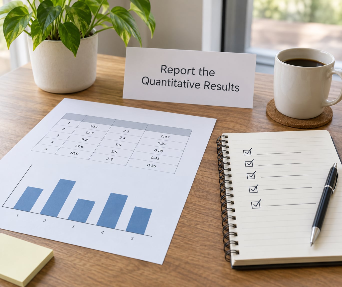 Report the Quantitative Results