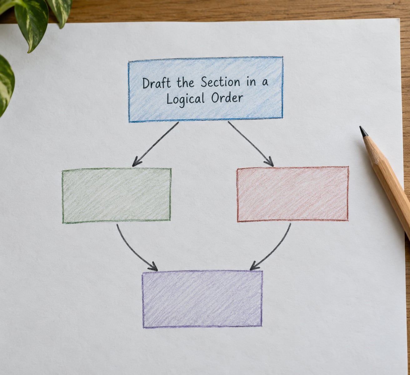 Draft the Section in a Logical Order