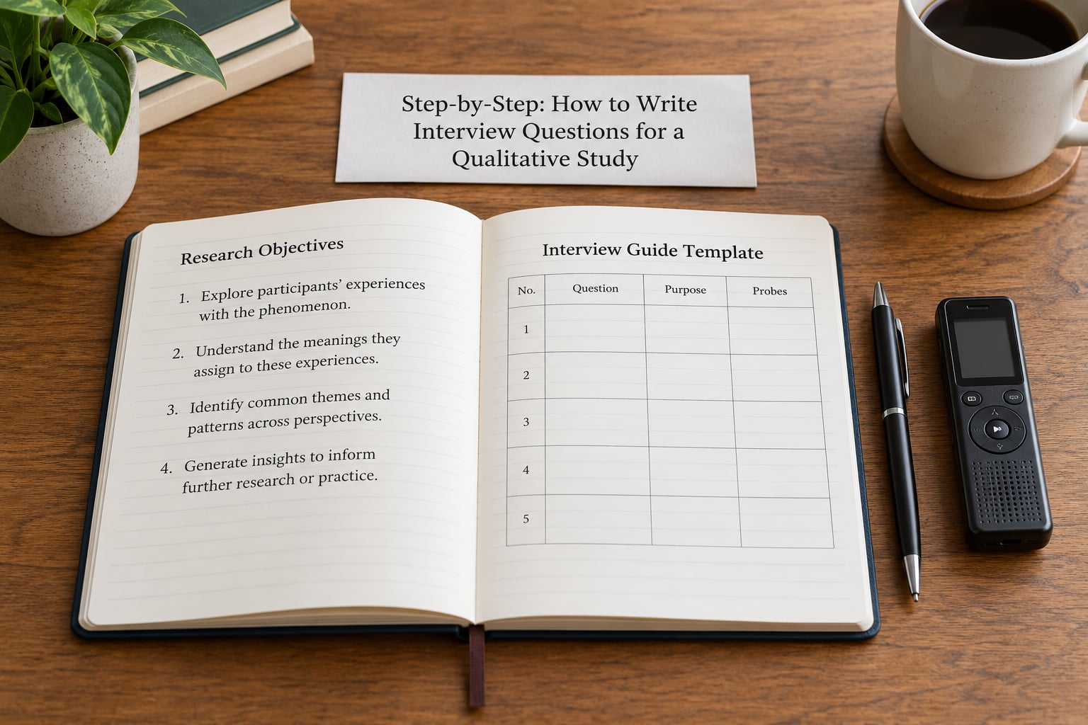 Step-by-Step: How to Write Interview Questions for a Qualitative Study