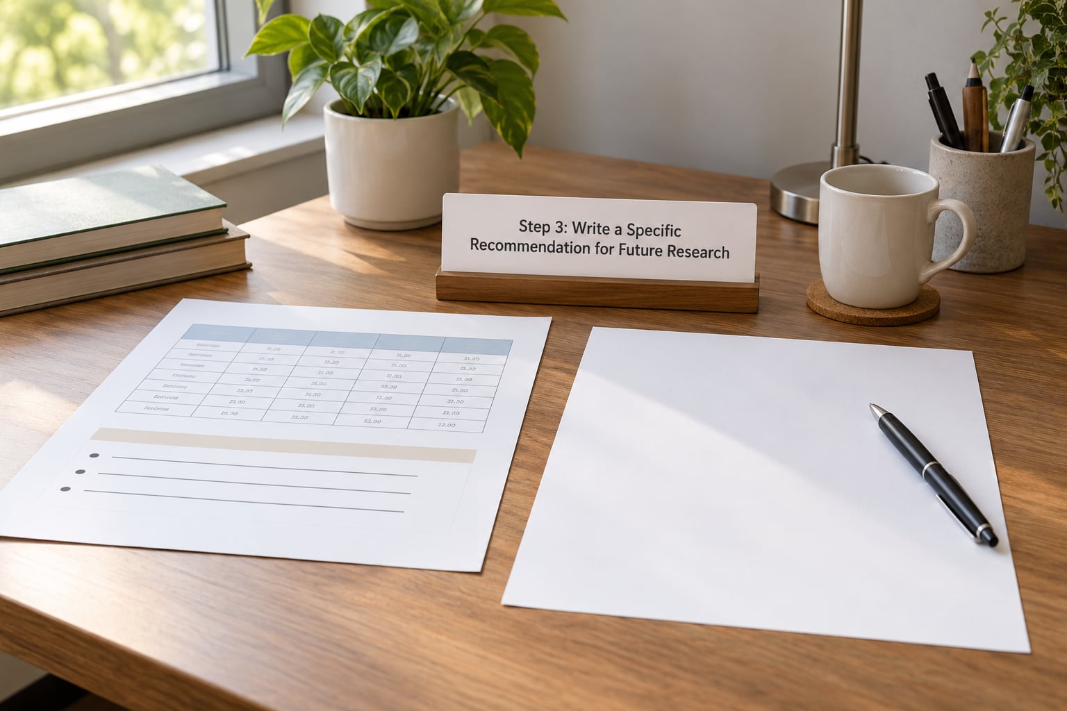 Step 3: Write a Specific Recommendation for Future Research